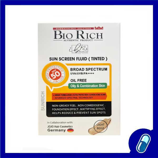 فلوئید ضد آفتاب بایوریچ پوست چرب بژ روشن